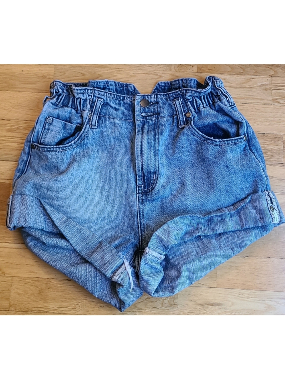 One Teaspoon Pioneer Vintage Paperbag Short Grunge Boho Festival Baggy Size 26 - Picture 9 of 10